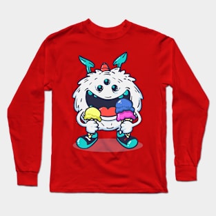 MONSTER MIKA ICE CREAM Long Sleeve T-Shirt